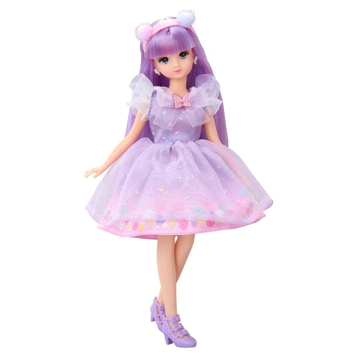 Takara Tomy Licca-Chan Doll Gelato Moe-Chan Dress-Up Toy for Ages 3+