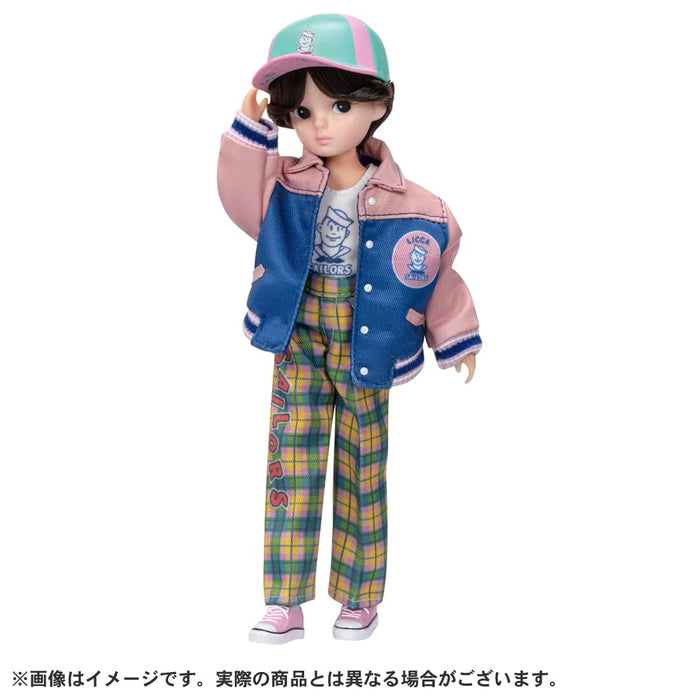 Takara Tomy Licca-Chan Doll with Retro Sailors Stadium Jacket for Ages 3+