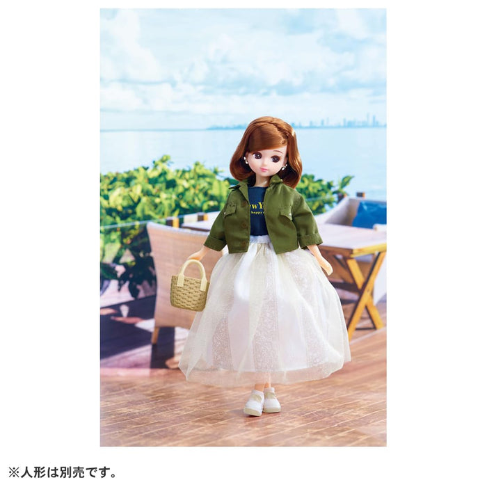 Takara Tomy Licca-Chan Seaside Khaki Dress LW-19, Spielzeug für Kinder ab 3 Jahren