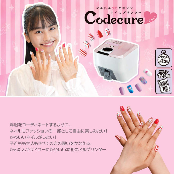 Imprimante à ongles Takara Tomy Codecure - Imprimez 120 motifs en 15 secondes, aucune application requise