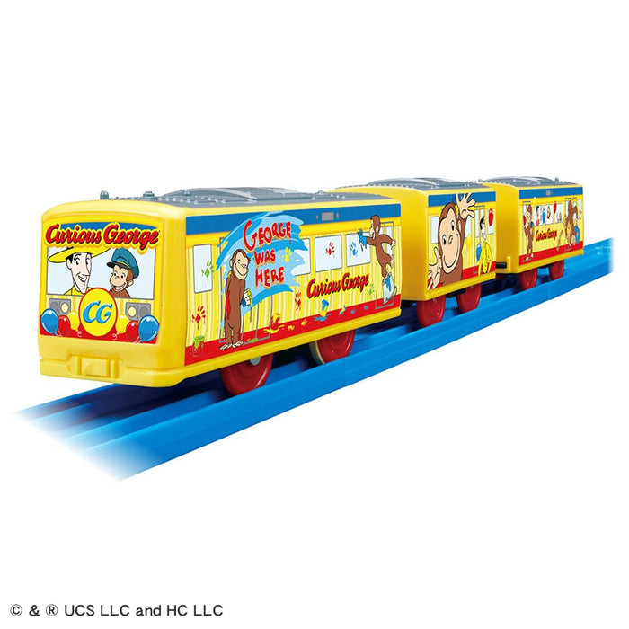 Takara Tomy Plarail Curious George Train Toy for Kids Ages 3 and Up