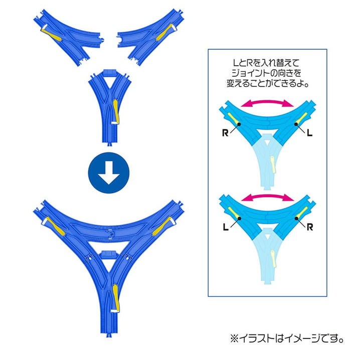 Takara Tomy Plarail R-30 Triangular Point Rail Toy Train Track 932888