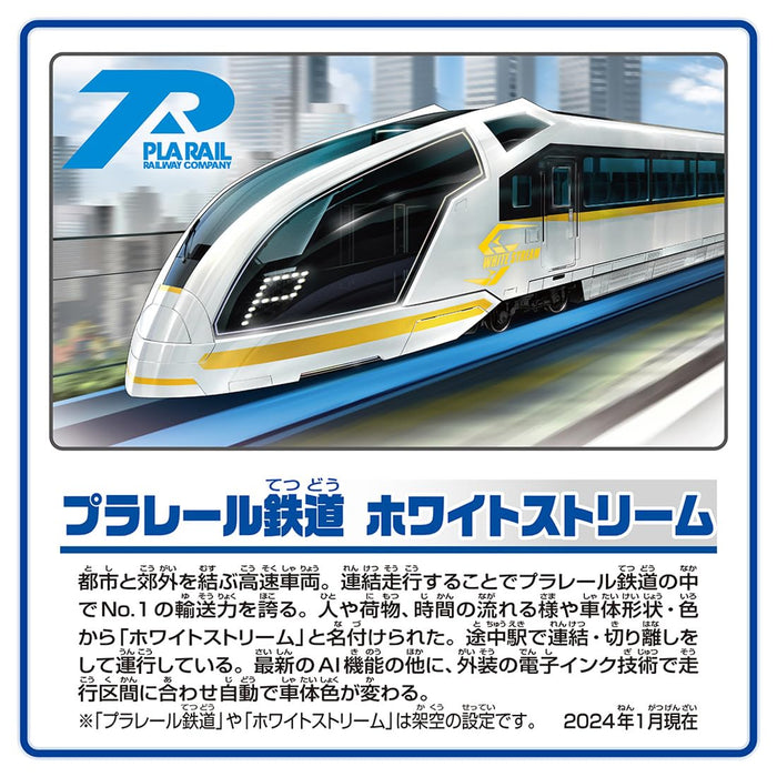 Takara Tomy Plarail S-20 White Stream Train Toy For Ages 3+