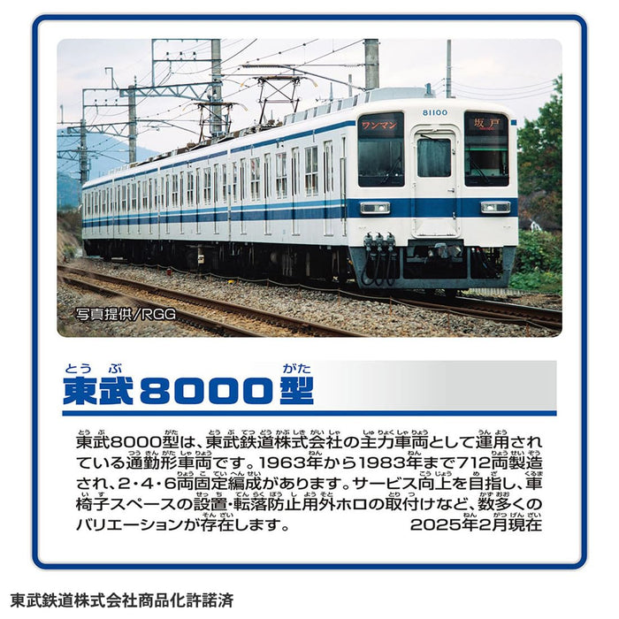 Takara Tomy Plarail S-61 Tobu 8000 Series Train Toy for Kids Ages 3+