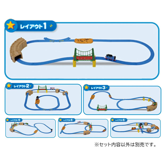 Takara Tomy Plarail Thomas Gogo Action Rail Kit Train Toy for Ages 3 and Up