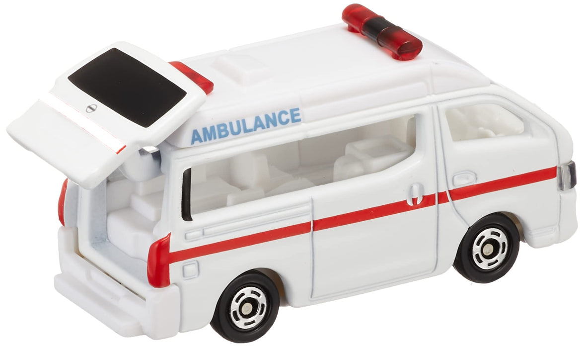 Takara Tomy Tomica Nr. 18 Nissan NV350 Caravan Krankenwagen Miniatur-Spielzeugauto