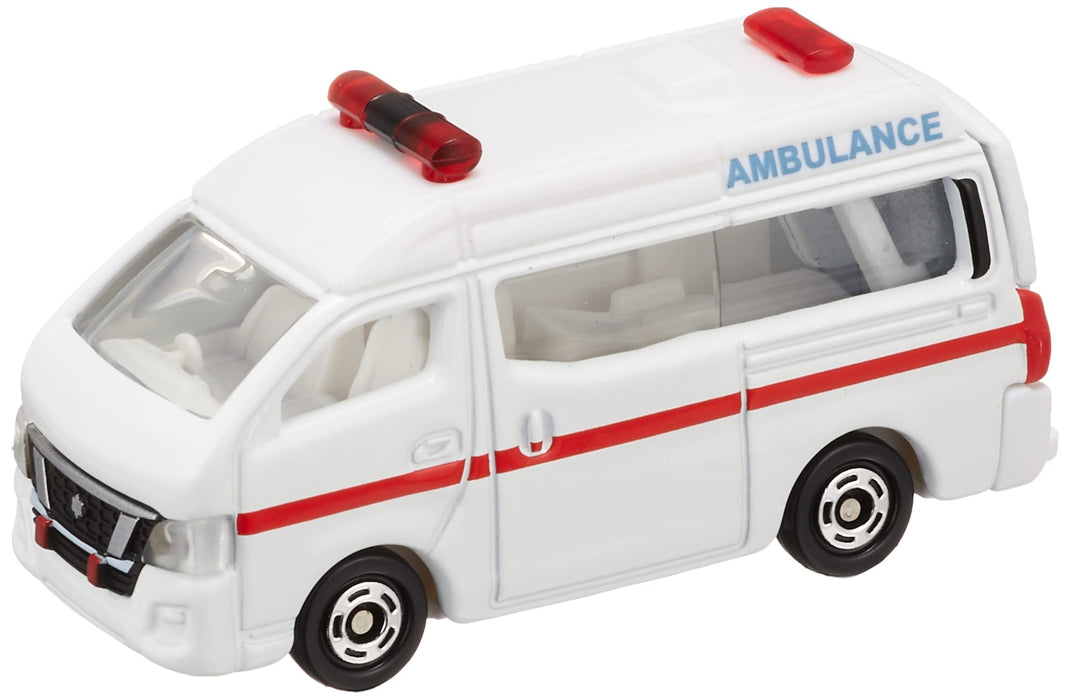 Takara Tomy Tomica Nr. 18 Nissan NV350 Caravan Krankenwagen Miniatur-Spielzeugauto