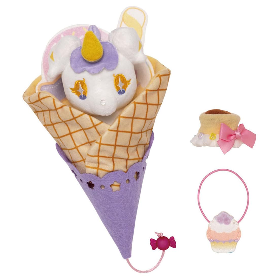 Takara Tomy Secret Eye Puri Palm Peluche R Puri-Kon Set - Compact et Mignon