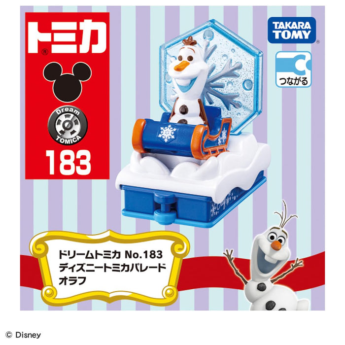 Takara Tomy Dream Tomica No.183 Disney Olaf Mini Car Toy Ages 3+