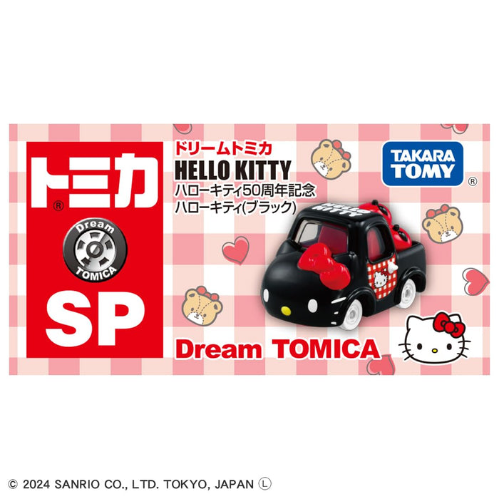 Takara Tomy Dream Tomica Hello Kitty 50th Anniversary Black Mini Car Toy Ages 3+