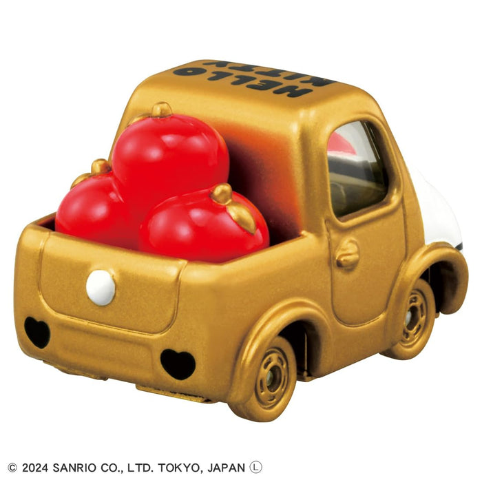 Takara Tomy Tomica Dream Hello Kitty 50th Anniversary Gold Miniature Car Toy