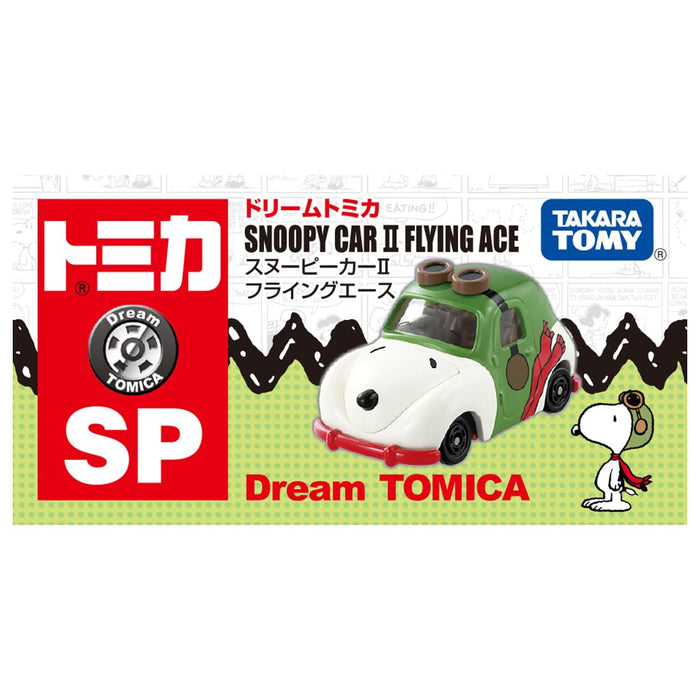 Takara Tomy Tomica Dream Snoopy Flying Ace Mini Car Toy for Ages 3+