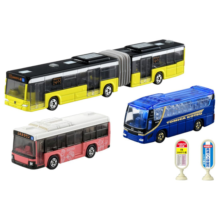 Takara Tomy Tomica Town Bus Set Miniature Car Toy for Ages 3+