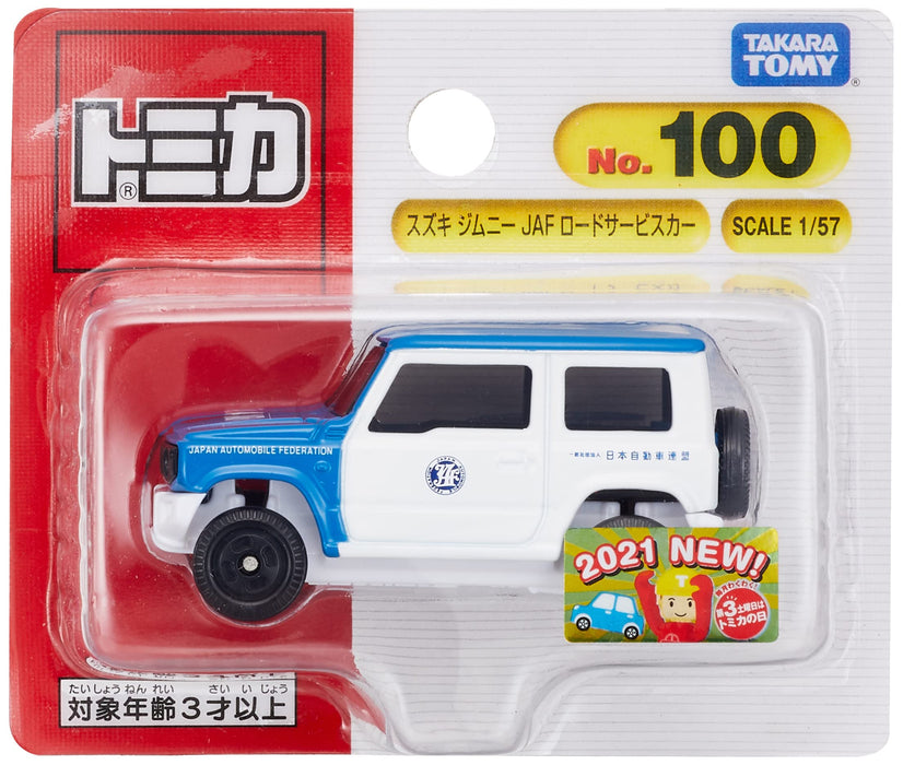 Takara Tomy Tomica 100 Suzuki Jimny Jaf Road Service, Mini-Autospielzeug, ab 3 Jahren