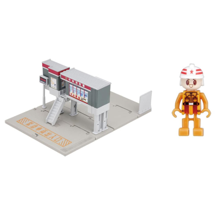 Takara Tomy Tomica Town Feuerwache, Miniatur-Autospielzeug mit Feuerwehrmännern, Alter 3+