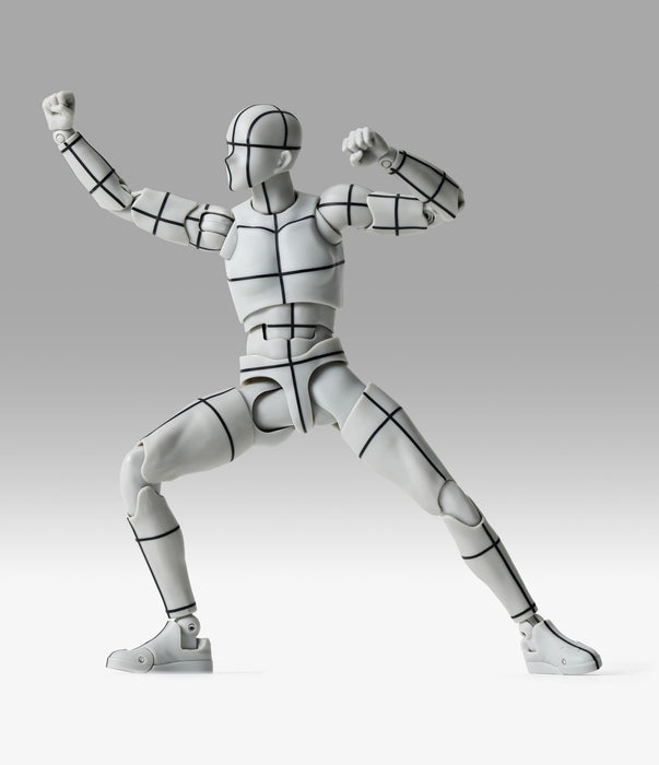 Tamashii Nations S.H.Figuarts Body-Kun Sports Wireframe Gray 150mm PVC Figure- Japan Figure Store - #1 Bring To You The Best Japanese Goods