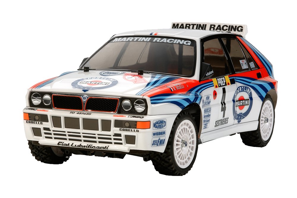 Voiture RC électrique Tamiya 1/10 Lancia Delta Integrale TT-02 Châssis tout-terrain