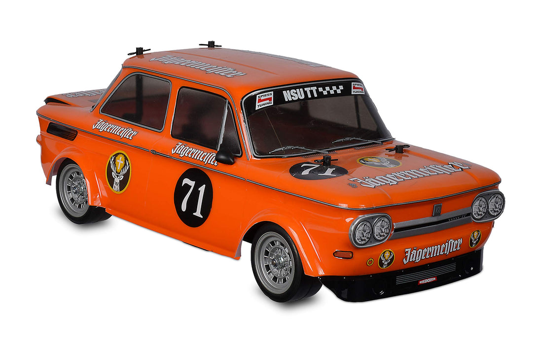 Tamiya 1/10 Elektro RC Auto NSU TT Jägermeister M-05 Chassis 58649