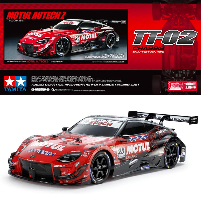 Tamiya 1/10 RC Car TT-02 Chassis Motul Autech Z 58735