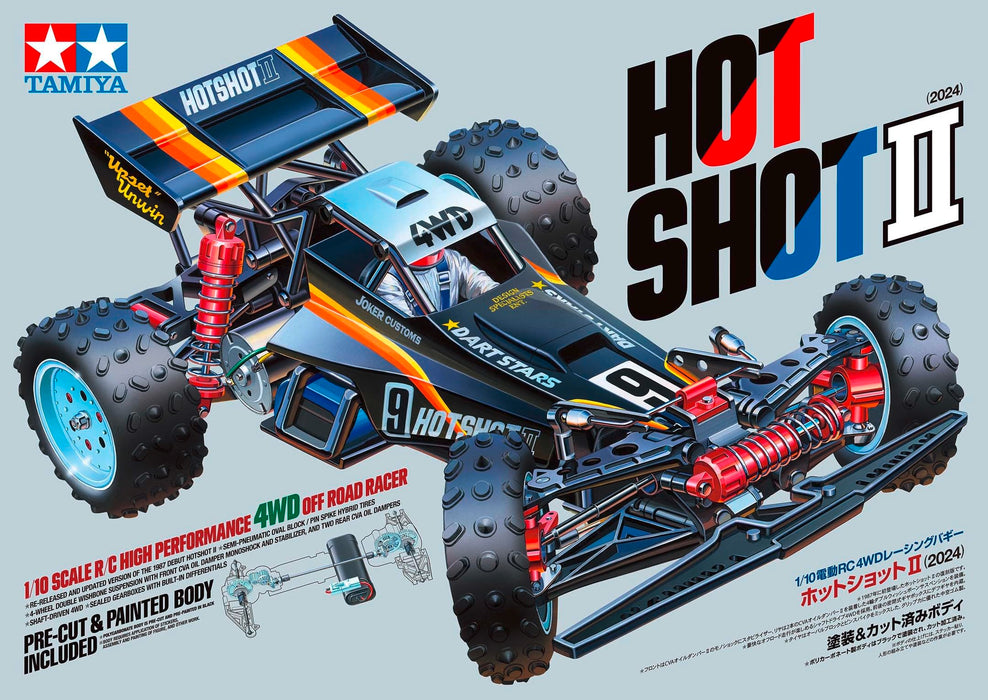 Voiture électrique RC Tamiya Hot Shot II 1/10 58737 (2024) Série n°737