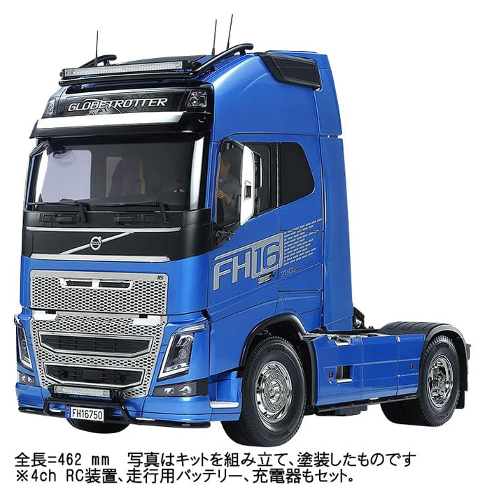 Tamiya 1/14 Scale Volvo FH16 Globe-Trotter RC Truck 4x2 Full Operation Set