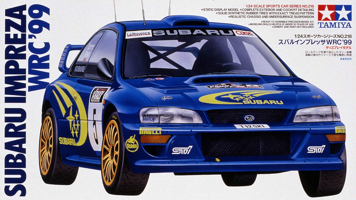 Tamiya 1/24 Subaru Impreza WRC 1999 Plastic Model - Sports Car Series 218