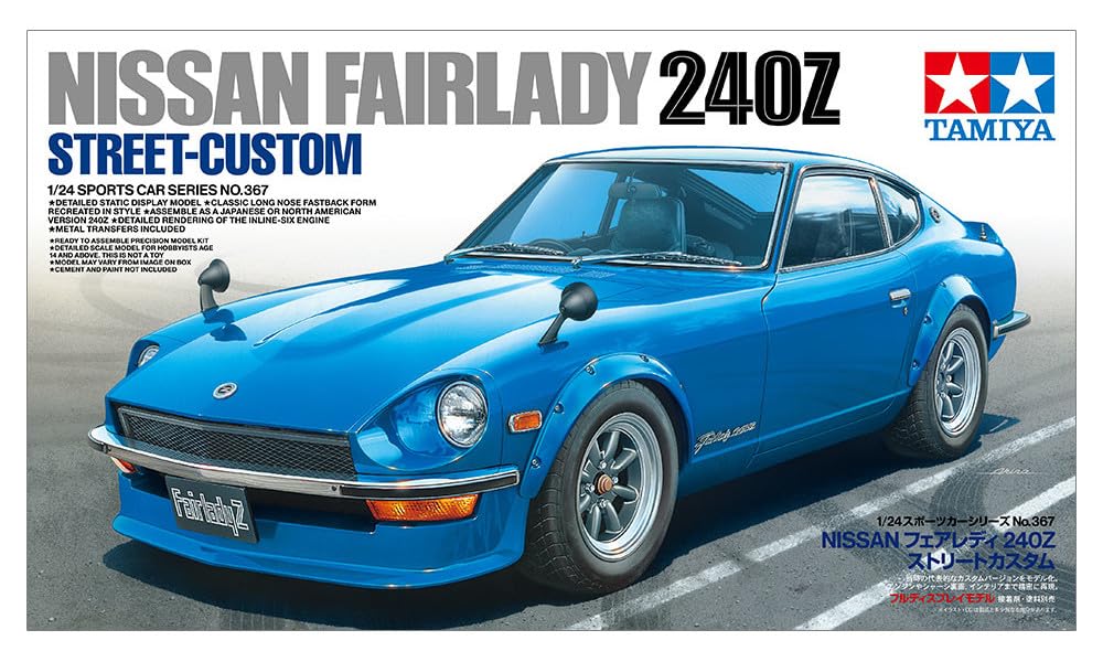 Modèle personnalisé Tamiya 1/24 Nissan Fairlady 240Z - Série de voitures de sport 24367