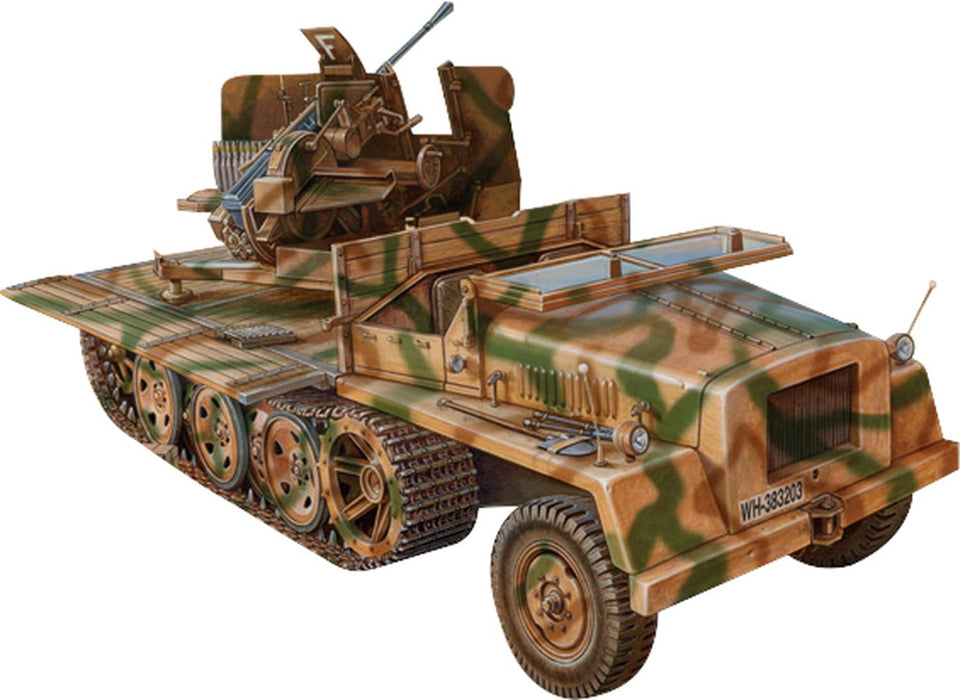 Tamiya 1/35 Deutsches schweres Wehrmachtsfahrzeug mit Flak43 Modell 38480