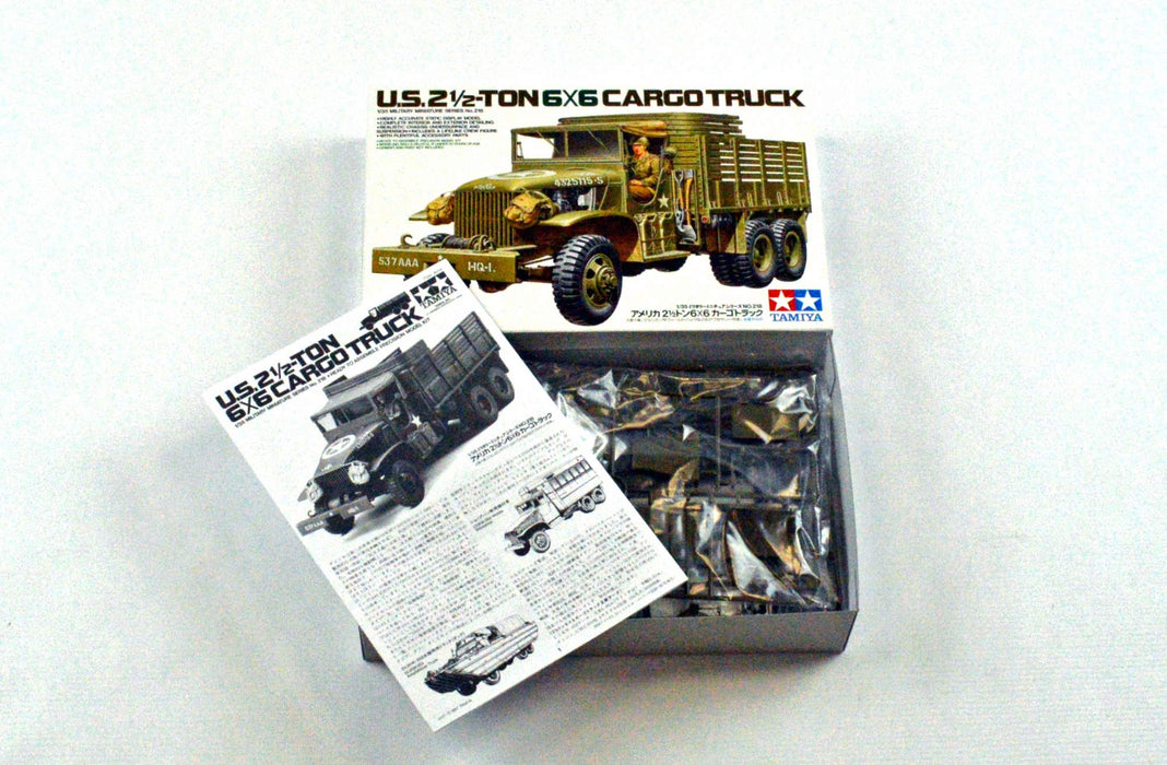 Camion cargo miniature militaire Tamiya 1/35 US Army 6X6 Modèle en plastique 35218