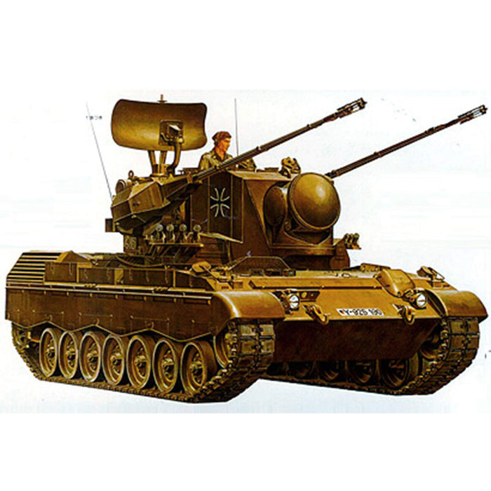 Tamiya 1/35 Westdeutscher Flugabwehrpanzer Gepard der Armee, Kunststoffmodell 35099