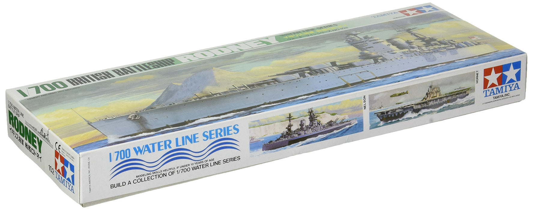 Tamiya 1/700 Royal Navy Schlachtschiff Rodney Plastikmodellbausatz 77502