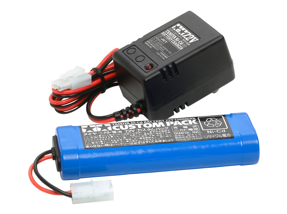 Tamiya 7.2V Custom Pack and Charger Set 55087 - High-Performance Battery Solution