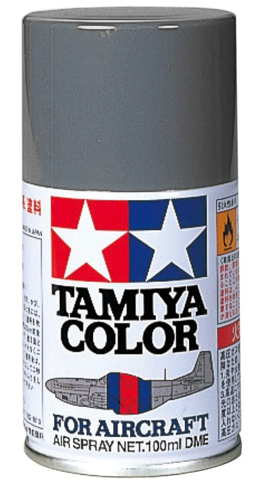 Bombe de peinture pour maquette Tamiya AS-28 gris moyen 86528