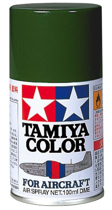 Bombe de peinture Tamiya AS-9 Dark Green Air Model 86509 pour maquettes