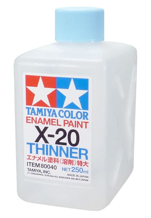 Tamiya Color Enamel X-20 Solvent 250ml Extra Large Model Solvent 80040