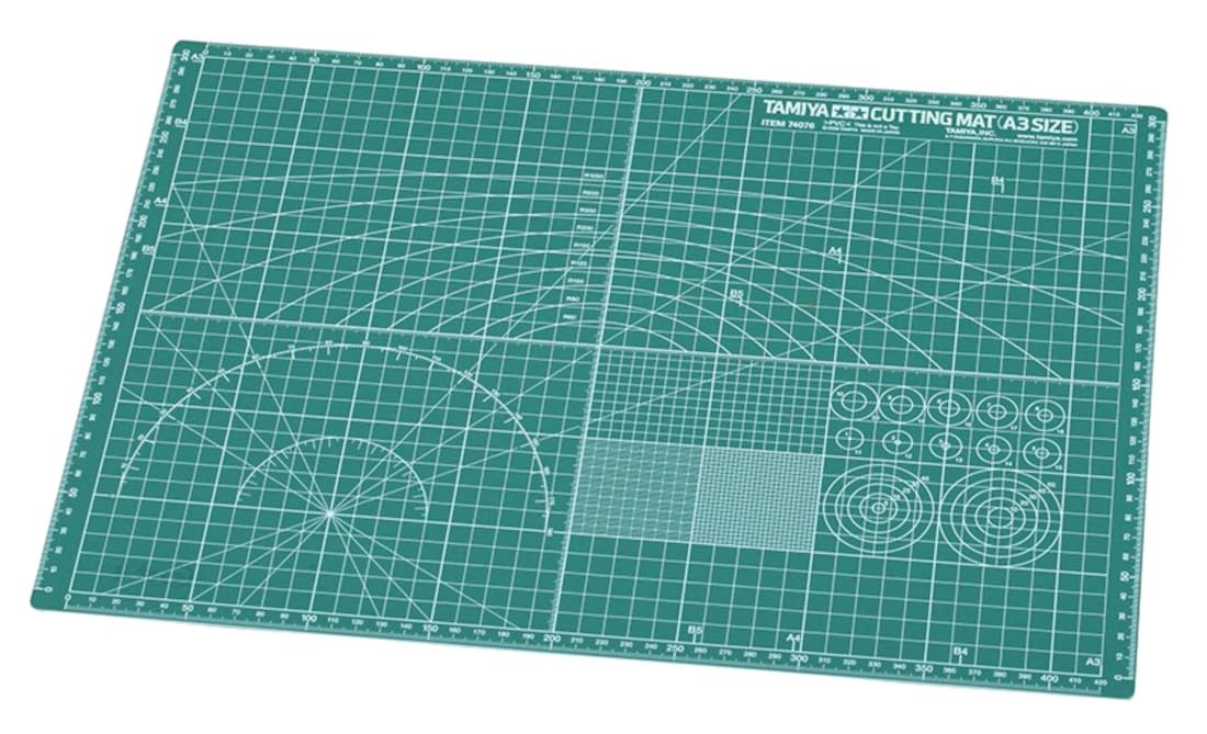 Tapis de découpe Tamiya A3 Vert - Craft Tool Series No. 76 Model Tools