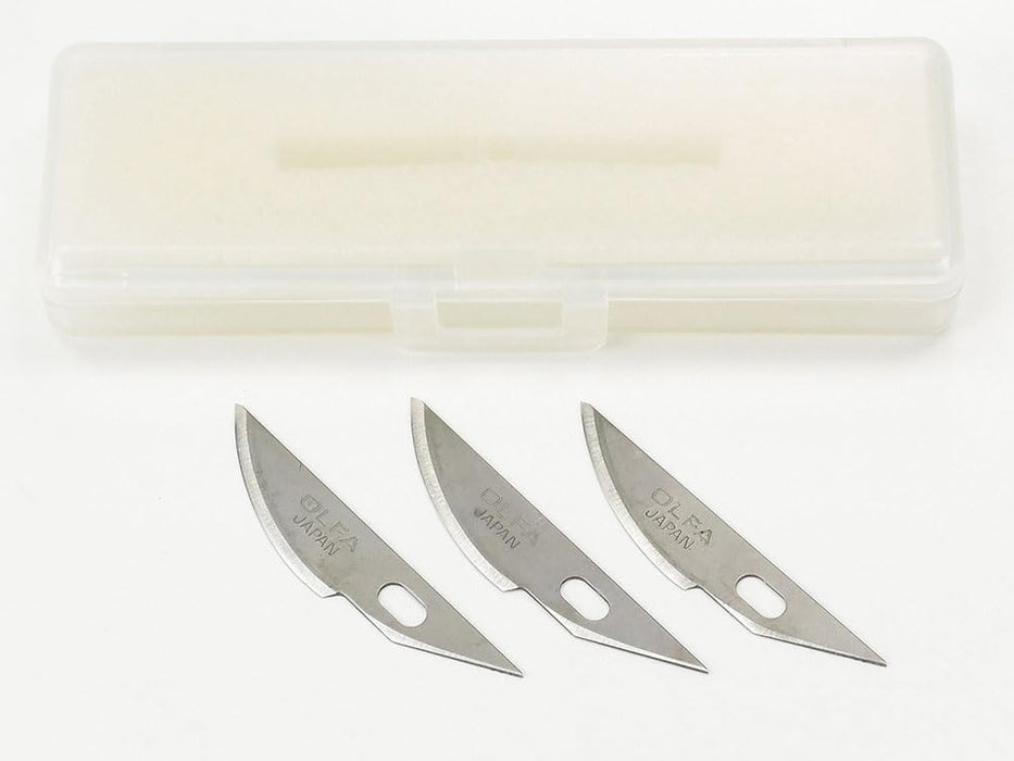 Tamiya Modeler's Knife Pro Curved Replacement Blades 3-Piece Set 74100