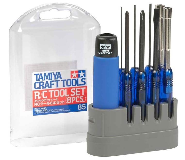 Tamiya Driver No.85 RC Tool Set - 8 Piece Precision Kit 74085