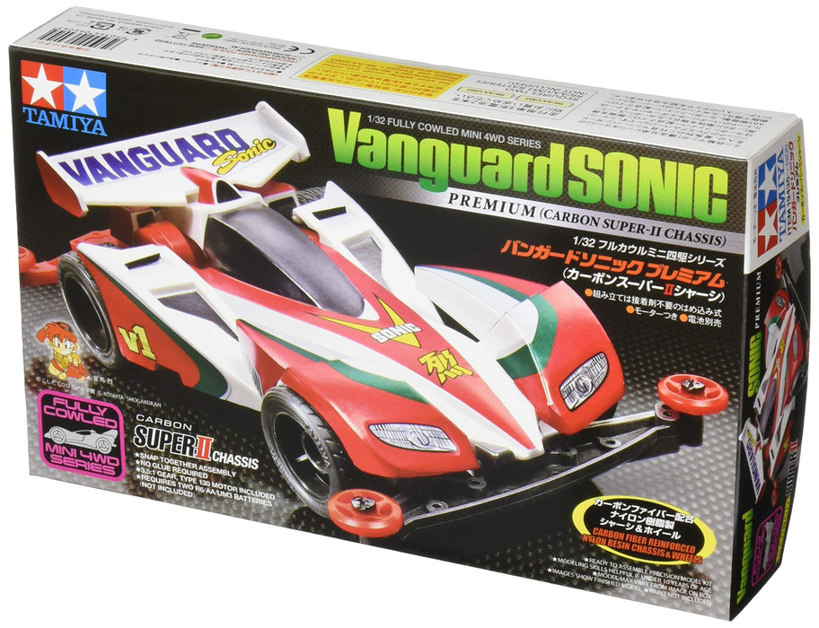 Tamiya Vanguard Sonic Premium Mini 4WD mit Carbon Super II Chassis 19435