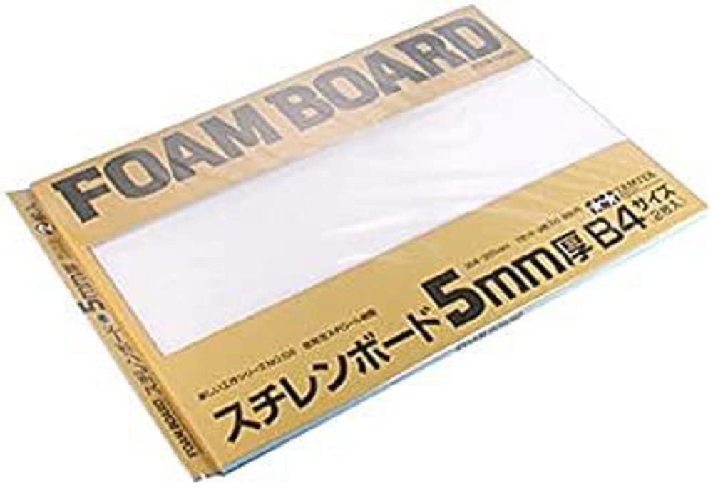 Tamiya Fun Craft Series Styrene Board 5mm Thickness 2 Sheets 70139