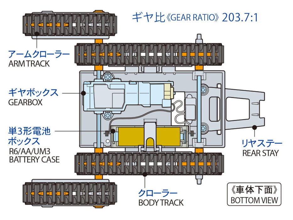 Tamiya Fun Craft Series 70211 Arm Crawler Set - Kit de construction créatif