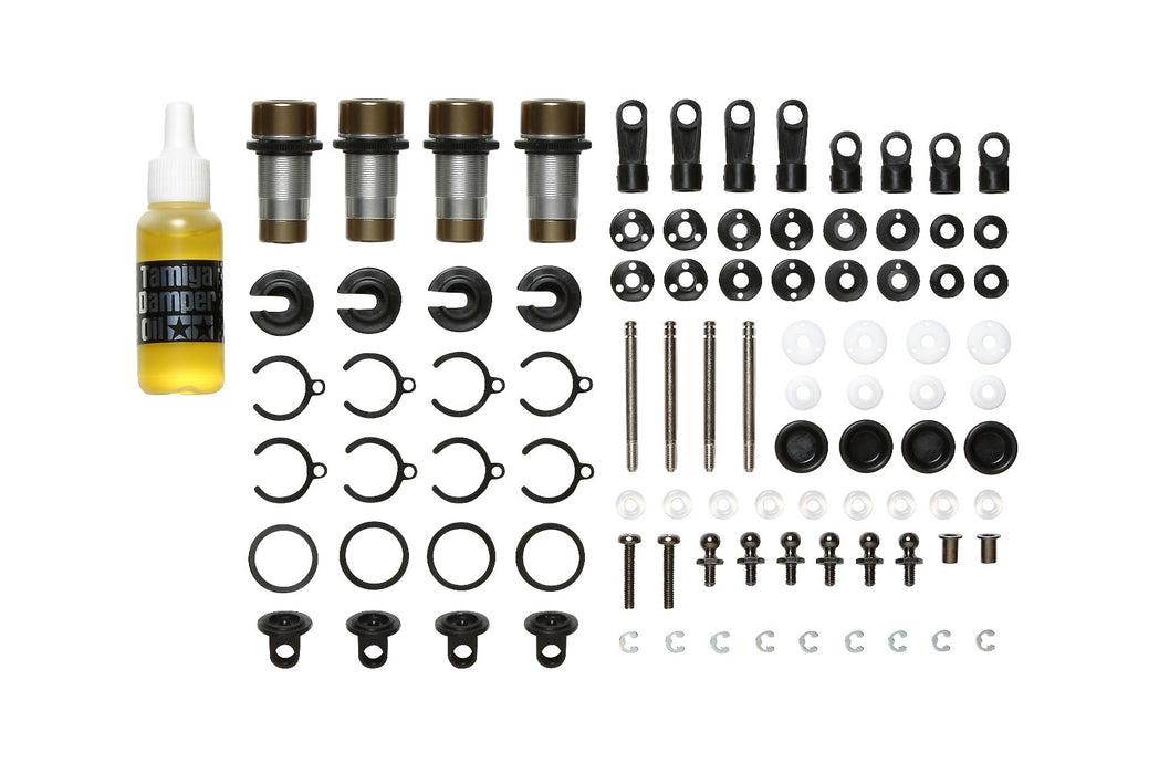 Tamiya CC-01 Aluminium-Öldämpfer (4 Stück) - Hochleistungs-Federungssatz