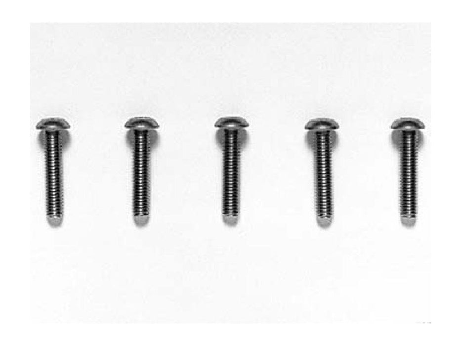 Tamiya Hop-Up Options 3 x 14 mm Titan-Sechskantschrauben mit Linsenkopf, 5 Stück