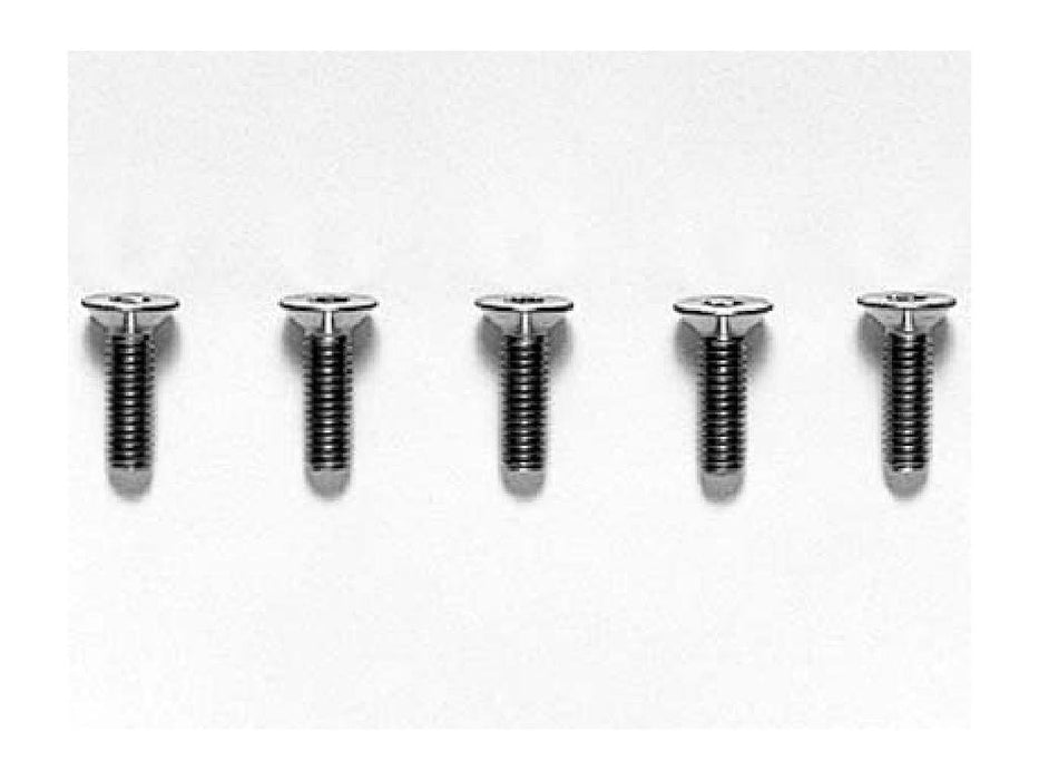 Tamiya OP-535 3x10mm Titanium Hex Flat Head Screws 5 Pcs