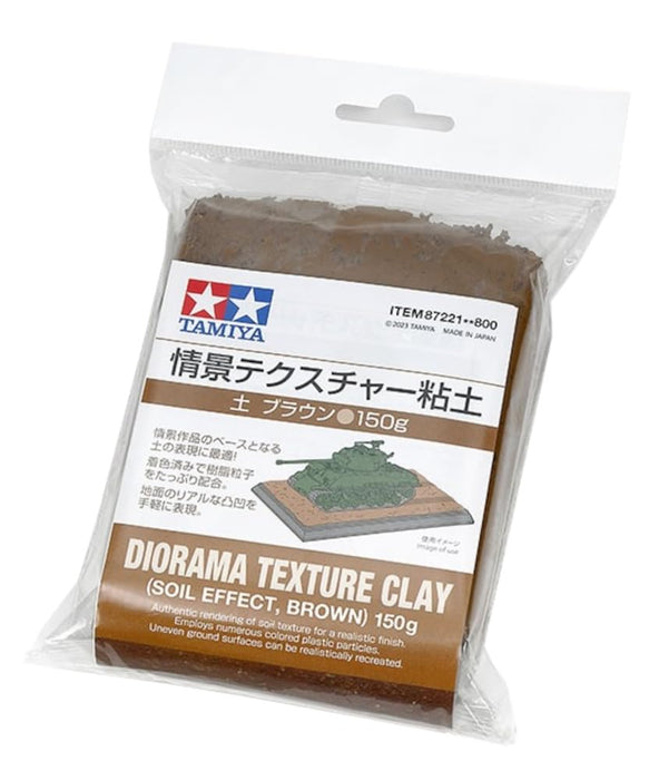 Tamiya Diorama Texture Clay Erdbraun 150G - Make-Up Material 87221