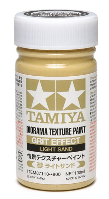 Peinture de texture pour diorama Tamiya 100 ml Sable clair Sable Peinture pour modèle 87110