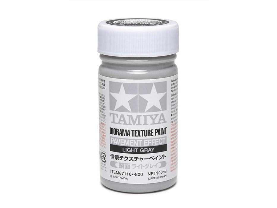 Peinture de texture de paysage Tamiya Gris clair Surface de route 100 ml Peinture pour modèle 87116