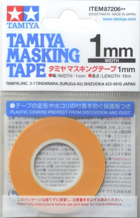 Tamiya 1 mm Abdeckband, Plastikmodellbau-Werkzeug – Make-Up-Material Serie 206