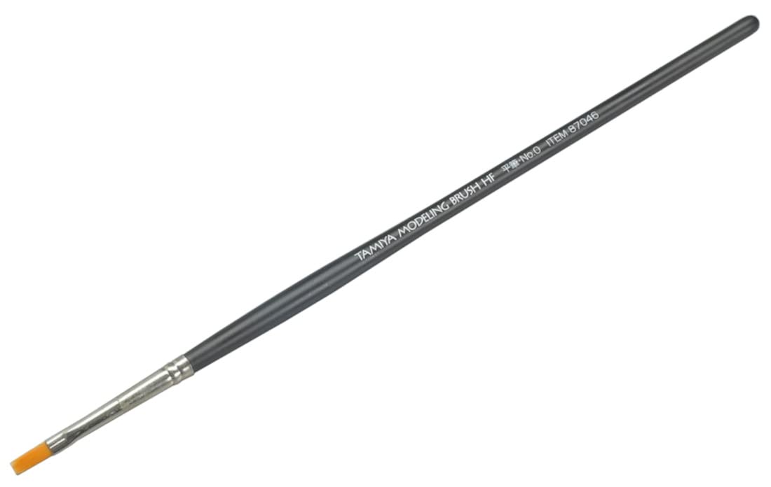 Pinceau de modélisme Tamiya HF Flat Brush No. 0 – Qualité Premium 87046