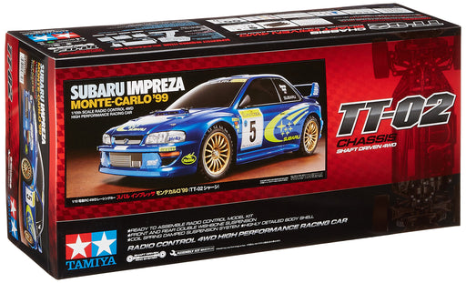 Tamiya 1/10 RC Car Subaru Impreza 1999 On-Road TT-02 Chassis 58631